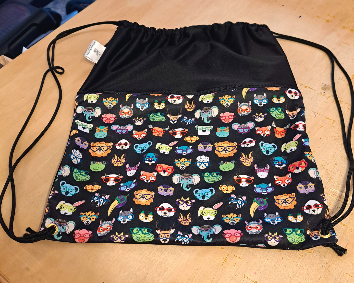 Sac à soulier/sport; prêt à partir - Animaux à lunettes