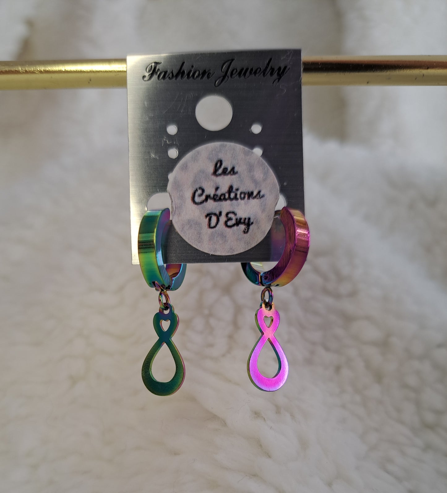 Boucles d'Evy - pendante multicolore