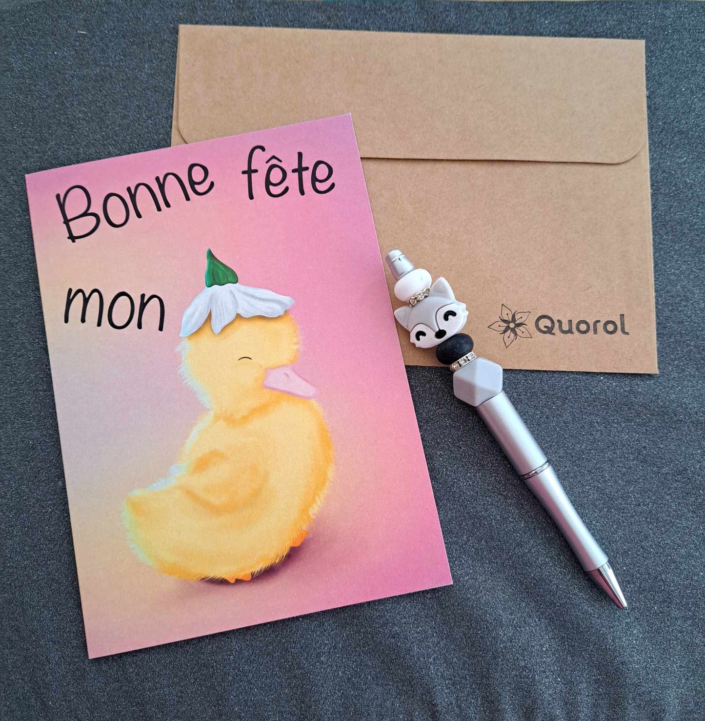 Carte de voeux - Bonne fête mon canard