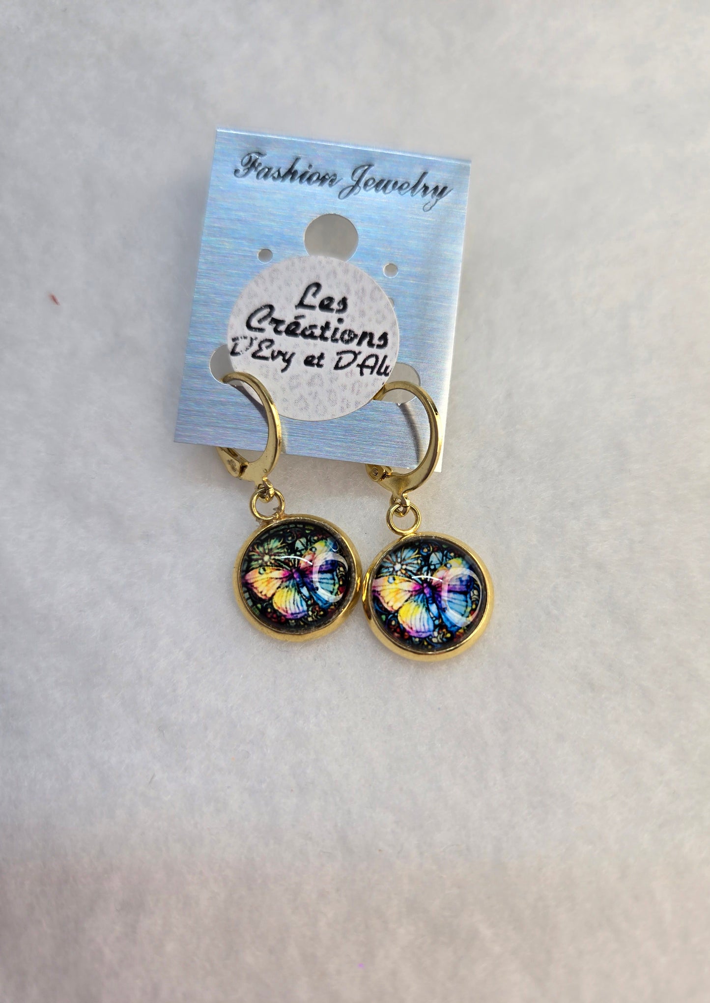 Boucles d'Evy- Pendante papillons