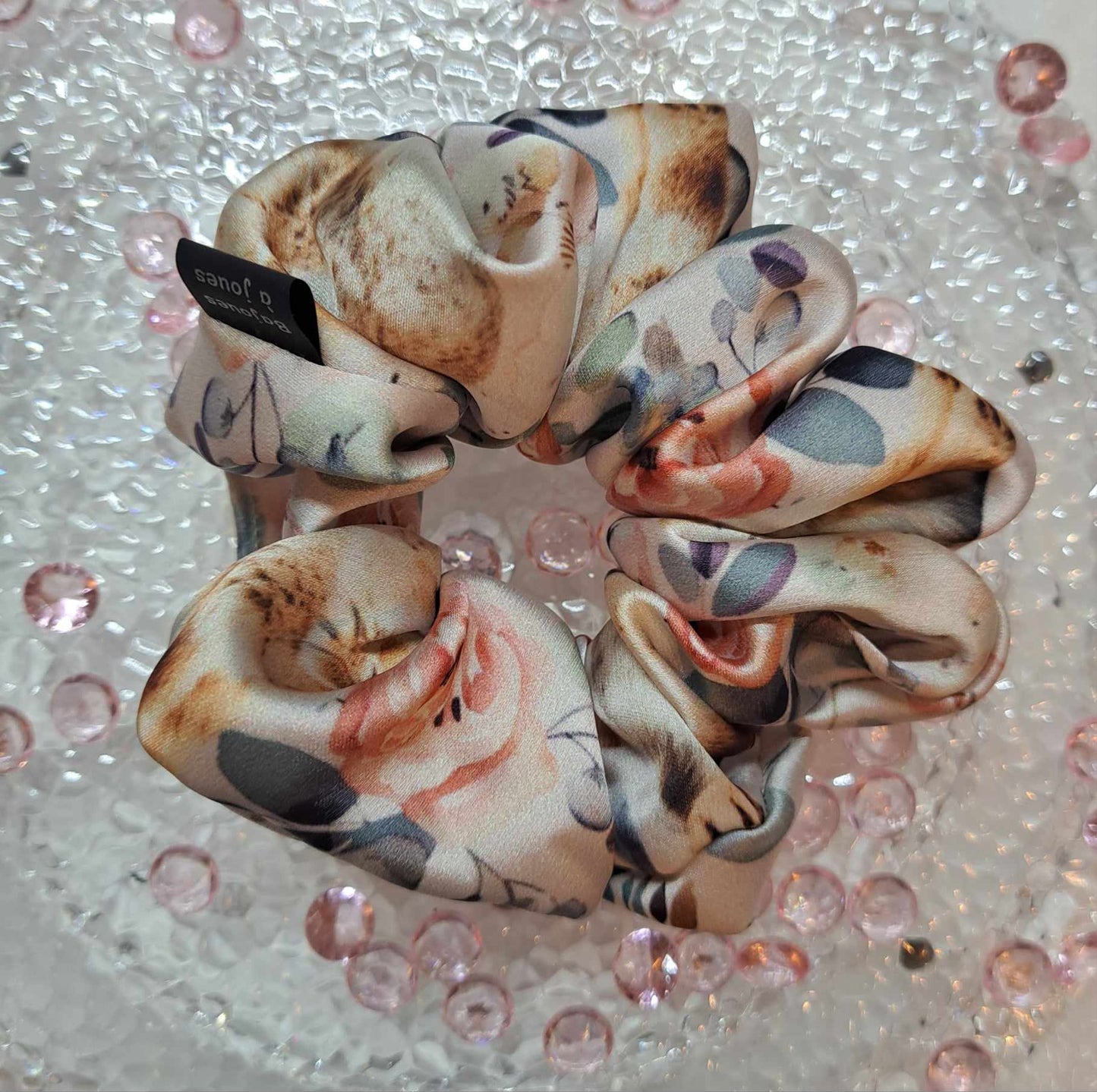 Chouchou en satin à motif