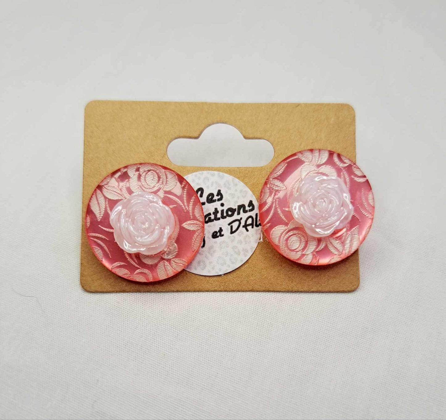 Boucles d'Evy - Dentelle Rose