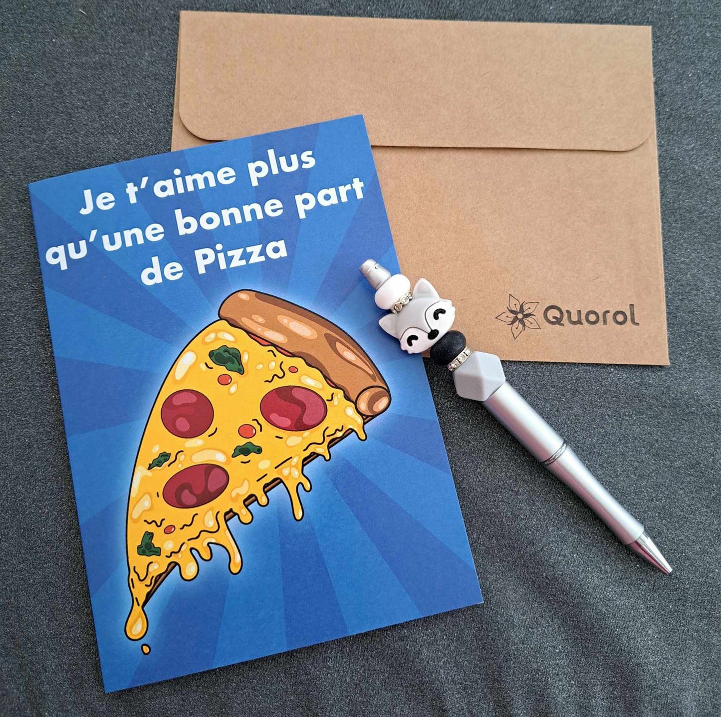 Carte de voeux - Pizza love