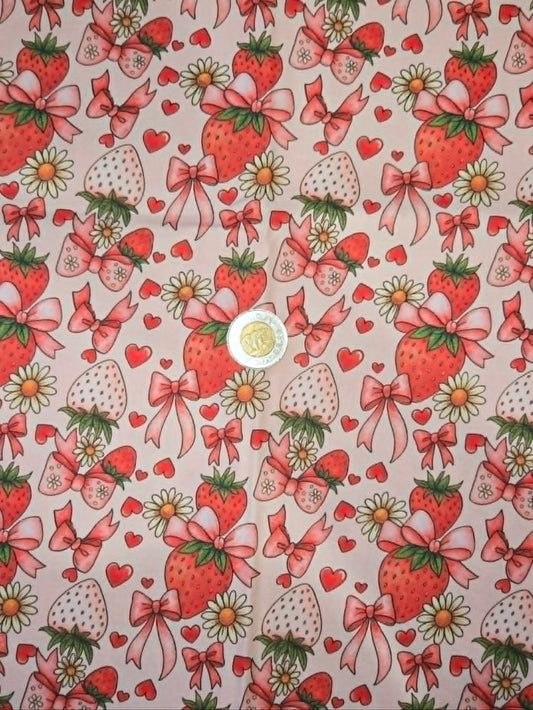 Coton - Fraise boucle