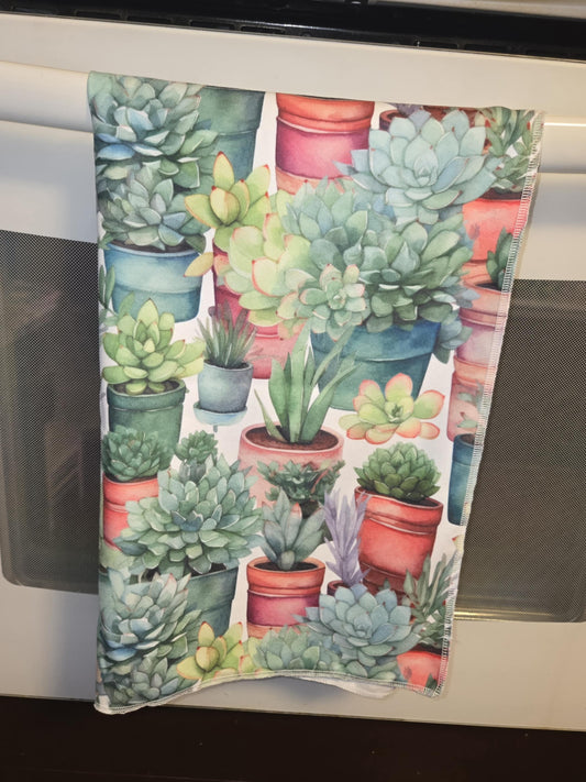 Linge à vaisselle - Cactus en pot