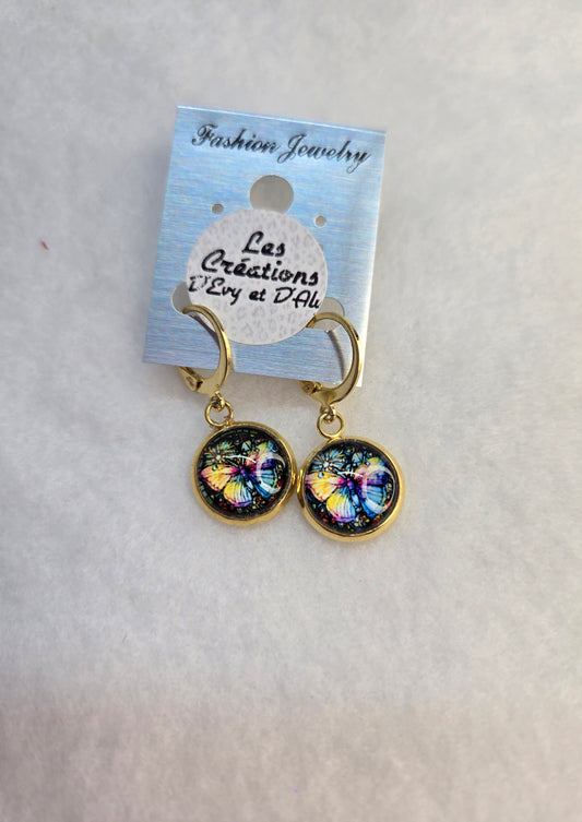 Boucles d'Evy- Pendante papillons