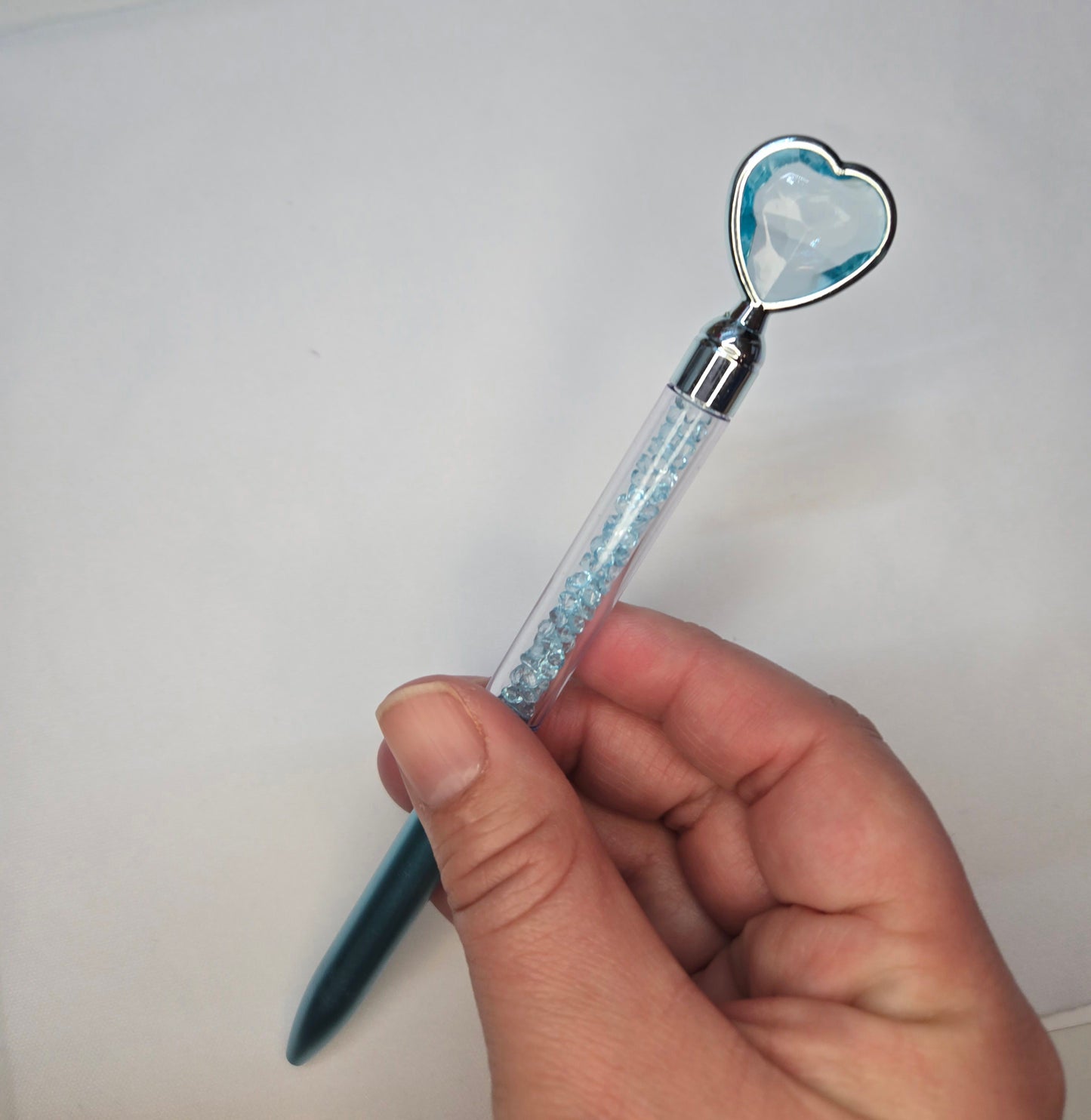 Stylo coeur avec diamand