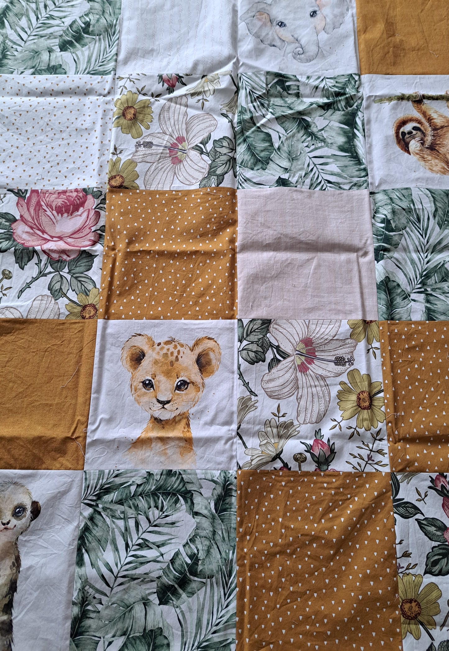 Panneau de couverture pour bébé - safari